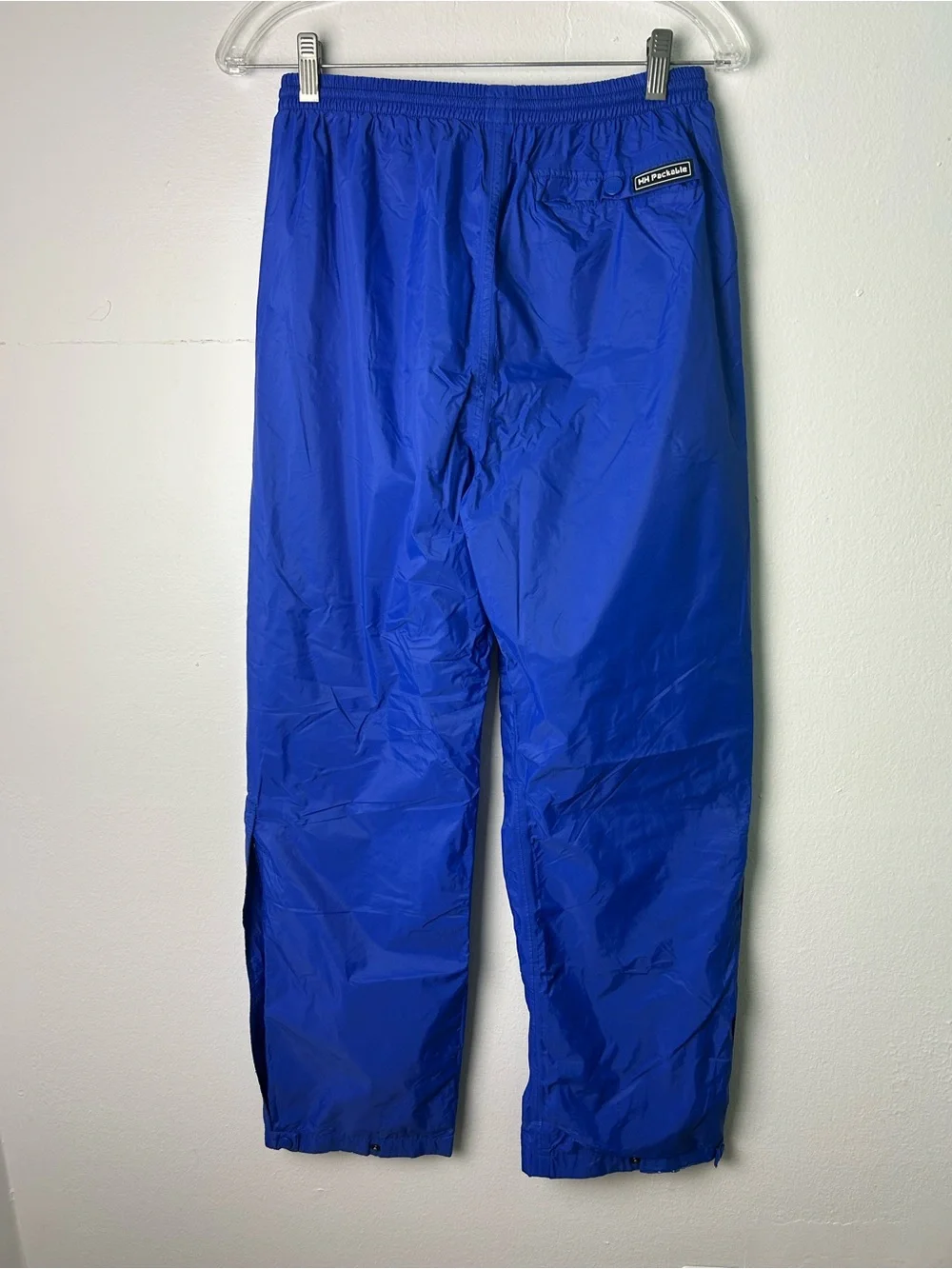 Helly Hansen Vintage Mens Size M Lined Packable Water Proof Pants Blue